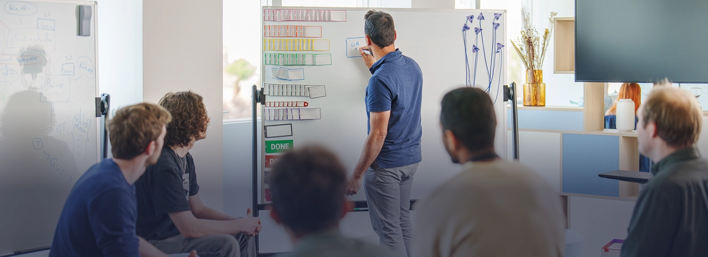 homme réunion tableau